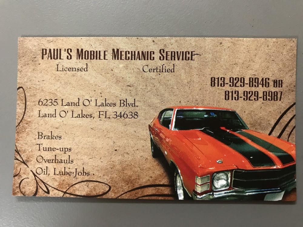 Paul’s Mobile Mechanic Services