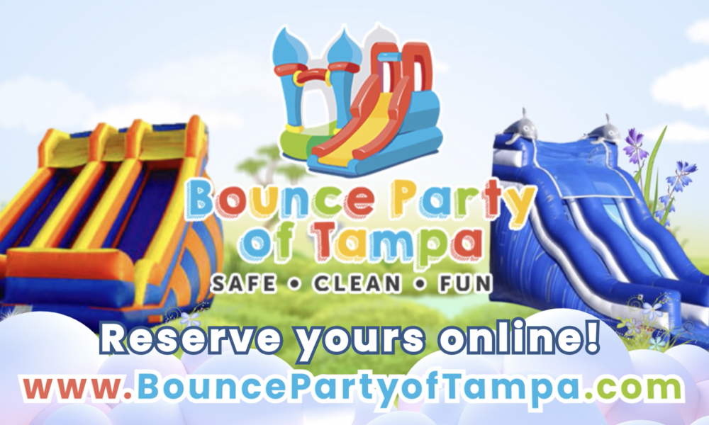 Party rental – Water slides, bounce houses, table and chairs and more